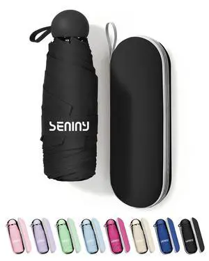 Mini Portable Travel Umbrella with Case - Compact Umbrellas for Rain & Sun UV Protection for Backpack Pocket, Lightweight Folding Small Umbrella, Tiny Purse Size UV Blocker for Kids Women Girls Mini Portable Travel Umbrella with Case - Compact Umbrellas for Rain & Sun UV Protection for Backpack Pocket, Lightweight Folding Small Umbrella, Tiny Purse Size UV Blocker for Kids Women Girls
