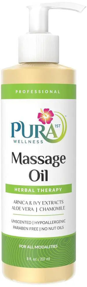Herbal Therapy 8 Fl oz Massage Oil, Aloe Vera, Professional, Massage Therapy, Deep Tissue, Unscented, Hypoallergenic, Natural Ingredients, Skin Hydrating, Moisturizing, Muscle Relief Herbal Therapy 8 Fl oz Massage Oil, Aloe Vera, Professional, Massage Therapy, Deep Tissue, Unscented, Hypoallergenic, Natural Ingredients, Skin Hydrating, Moisturizing, Muscle Relief