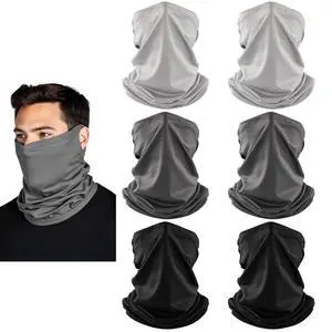 6 Pack Summer Neck Gaiter, UV Protection Cooling Face Mask Breathable Bandana Head Scarf Face Cover for Men Women 6 Pack Summer Neck Gaiter, UV Protection Cooling Face Mask Breathable Bandana Head Scarf Face Cover for Men Women