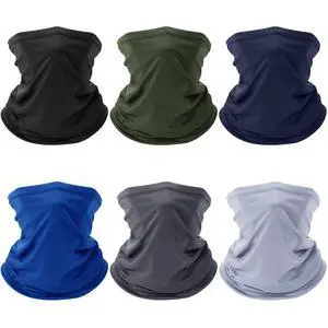 6 Pack Neck Gaiter for Men Women Gator Summer UV Dust Mask Cooling Neck Gaiters Face Cover for Sun Protection Scarf Bandana 6 Pack Neck Gaiter for Men Women Gator Summer UV Dust Mask Cooling Neck Gaiters Face Cover for Sun Protection Scarf Bandana