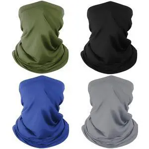 4 Pack Neck Gaiter Breathable Bandana Mask for Outdoor Protection, Washable Reusable Cooling Gator Mask Face Scarf Cover Protect from Dust Sun for Men Women Fishing Cycling Running Facemask Gaitor 4 Pack Neck Gaiter Breathable Bandana Mask for Outdoor Protection, Washable Reusable Cooling Gator Mask Face Scarf Cover Protect from Dust Sun for Men Women Fishing Cycling Running Facemask Gaitor