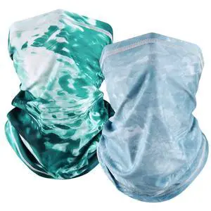 UV Neck Gaiter Mask, UPF 50 Bandana Balaclava Face Mask Breathable Cooling Sun Summer for Fishing Running 2 Packed UV Neck Gaiter Mask, UPF 50 Bandana Balaclava Face Mask Breathable Cooling Sun Summer for Fishing Running 2 Packed