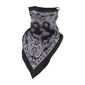 Bandana Neck Gaiter with Ear Loops Balaclava Face Scarf Mask Quick-Dry Half Masks for Women Men - Dustproof & UV Sun Protection & Breathable- Paisley Style Bandana Neck Gaiter with Ear Loops Balaclava Face Scarf Mask Quick-Dry Half Masks for Women Men - Dustproof & UV Sun Protection & Breathable- Paisley Style