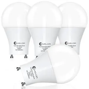 GU24 LED Light Bulb,60 Watt Equivalent Daylight White 5000K,Non-Dimmable,Efficient 9W,800 Lumens Twist and Lock 2 Prong Light Bulbs,15000 Hours,Ideal for Kitchen,Living Room,Bedroom, 4-Packs GU24 LED Light Bulb,60 Watt Equivalent Daylight White 5000K,Non-Dimmable,Efficient 9W,800 Lumens Twist and Lock 2 Prong Light Bulbs,15000 Hours,Ideal for Kitchen,Living Room,Bedroom, 4-Packs