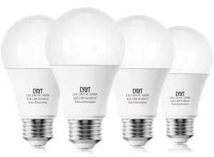 100W Equivalent Bright LED Light Bulbs, Daylight White 5000K A19 Lightbulbs, Focos LED para Casa, for Kitchen Bedroom Indoor, 1500 Lumens, E26 Standard Base, 4-Pack, Non-Dimmable 100W Equivalent Bright LED Light Bulbs, Daylight White 5000K A19 Lightbulbs, Focos LED para Casa, for Kitchen Bedroom Indoor, 1500 Lumens, E26 Standard Base, 4-Pack, Non-Dimmable