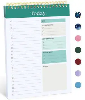 To Do List Notepad - To Do List Notebook for Work with 52 Sheets, 9.8" x 6.5", Undated Daily Planner Perfect for Daily Tasks and Goal Setting, Notepad Suitable for Office, Home & School To Do List Notepad - To Do List Notebook for Work with 52 Sheets, 9.8" x 6.5", Undated Daily Planner Perfect for Daily Tasks and Goal Setting, Notepad Suitable for Office, Home & School