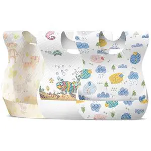30/60pcs Baby Disposable Bibs-Individually Packaged,Soft, Leak Proof and Convenient, disposable bibs for toddlers (30 Pcs Multiple Patterns) 30/60pcs Baby Disposable Bibs-Individually Packaged,Soft, Leak Proof and Convenient, disposable bibs for toddlers (30 Pcs Multiple Patterns)