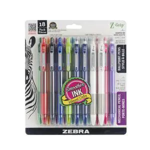 Z-Grip Writing Set, Retractable Medium Point Ballpoint Pen and Mechanical Pencil, #2 HD Lead Pencils, Assorted Ink Colors, School Supplies, Ideal for Note-Taking, 18-Pack (23618) Z-Grip Writing Set, Retractable Medium Point Ballpoint Pen and Mechanical Pencil, #2 HD Lead Pencils, Assorted Ink Colors, School Supplies, Ideal for Note-Taking, 18-Pack (23618)