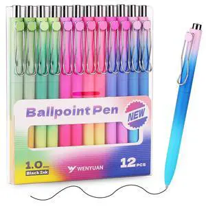 Cute Pens, Pastel Ballpoint Pens Bulk, Fine Point Smooth Writing Pens, Colorful Pens, Black Ink 1.0 mm Journaling Pen, Office Supplies for Women & Men, Note Taking Cute Pens, Pastel Ballpoint Pens Bulk, Fine Point Smooth Writing Pens, Colorful Pens, Black Ink 1.0 mm Journaling Pen, Office Supplies for Women & Men, Note Taking