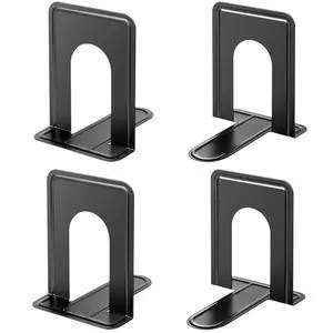 Matte Painted Book Ends, Heavy Duty and Sturdy Bookends for Shelves Matte Painted Book Ends, Heavy Duty and Sturdy Bookends for Shelves