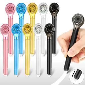 10 Pack Correction Tape Pen Correctional Ink Tape Push Pull Protective, Easy to Use Applicator for School Office Supplies, 0.2 x 236 Inch (Bright Color) 10 Pack Correction Tape Pen Correctional Ink Tape Push Pull Protective, Easy to Use Applicator for School Office Supplies, 0.2 x 236 Inch (Bright Color)