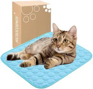 Summer Cooling Mat & Sleeping Pad- Water Absorption Top, Materials Safe, Easy Carry, EZ Clean. Keep Cooling for Pets, Kids and Adults.(Blue, 19" x 15") Summer Cooling Mat & Sleeping Pad- Water Absorption Top, Materials Safe, Easy Carry, EZ Clean. Keep Cooling for Pets, Kids and Adults.(Blue, 19" x 15")