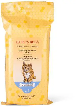 Kitten Grooming Wipes with Buttermilk and Honey, Waterless Cat Bath Wipes for Face, Paws, Tail and Coat Cleaning, Gentle Bath Alternative for Indoor Felines, 50 Count Kitten Grooming Wipes with Buttermilk and Honey, Waterless Cat Bath Wipes for Face, Paws, Tail and Coat Cleaning, Gentle Bath Alternative for Indoor Felines, 50 Count