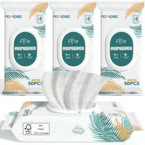 200 Count Dog Wipes & Cat Wipes (4x50 Packs) | Hypoallergenic, pH Balanced for Paws, Body, Face & Grooming |All-Natural Plant Fiber Wipes with Aloe, Coconut Oil & Vitamin E |Pearl Texture 200 Count Dog Wipes & Cat Wipes (4x50 Packs) | Hypoallergenic, pH Balanced for Paws, Body, Face & Grooming |All-Natural Plant Fiber Wipes with Aloe, Coconut Oil & Vitamin E |Pearl Texture