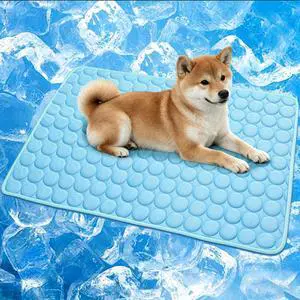 Dog Cooling Mat, Q-Max>0.4 Pet Dog Self Cool Pad, Ice Silk Washable Summer Cooled Mat for Dogs Cats, Kennels, Crates and Beds Dog Cooling Mat, Q-Max>0.4 Pet Dog Self Cool Pad, Ice Silk Washable Summer Cooled Mat for Dogs Cats, Kennels, Crates and Beds
