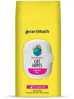 Hypo-Allergenic Grooming Wipes - Fragrance Free Aloe Vera, Vitamin E, Gentle on Sensitive Skin, Good for Dogs & Cats - Handily Clean Your Pets' Dirty Paws & Undercoat - 100 Count, Pack of 1 Hypo-Allergenic Grooming Wipes - Fragrance Free Aloe Vera, Vitamin E, Gentle on Sensitive Skin, Good for Dogs & Cats - Handily Clean Your Pets' Dirty Paws & Undercoat - 100 Count, Pack of 1