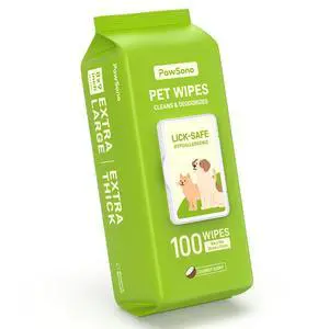 Hypoallergenic Pet Wipes for Dogs, Cats & Small Animals Quick Clean & Deodorize Paws, Butt, Eyes, Face & Fur | Daily Grooming Wipes | Extra Large & Thick | Coconut Scented, 100 Count Hypoallergenic Pet Wipes for Dogs, Cats & Small Animals Quick Clean & Deodorize Paws, Butt, Eyes, Face & Fur | Daily Grooming Wipes | Extra Large & Thick | Coconut Scented, 100 Count