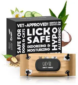 Daily Pet Wipes for Dogs & Cats - Vet-Approved & Hypoallergenic - Cleans Mud, Odor & Dander - Wipes for Paws, Face & Butt - 10% to Charity - Earth-Friendly & Unscented Cleaning - Pack of 100 Daily Pet Wipes for Dogs & Cats - Vet-Approved & Hypoallergenic - Cleans Mud, Odor & Dander - Wipes for Paws, Face & Butt - 10% to Charity - Earth-Friendly & Unscented Cleaning - Pack of 100