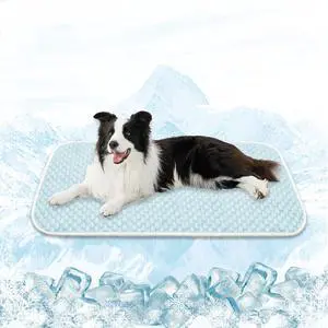 Pet Cooling Mat & Sleeping Pad- Breathable Bubble Surface, EZ Clean. Keep Cooling for Pets, Kids and Adults in Summer.(BlueWhite, 40" x 28") Pet Cooling Mat & Sleeping Pad- Breathable Bubble Surface, EZ Clean. Keep Cooling for Pets, Kids and Adults in Summer.(BlueWhite, 40" x 28")
