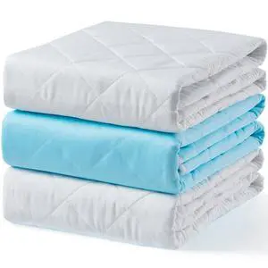 Washable Waterproof Underpads 18"x24" (3 Pack) Reusable Incontinence Bed Pads for Adults, Kids & Pets, Non-Slip, Silent, Machine Washable for Chair, Crib, Bassinet Washable Waterproof Underpads 18"x24" (3 Pack) Reusable Incontinence Bed Pads for Adults, Kids & Pets, Non-Slip, Silent, Machine Washable for Chair, Crib, Bassinet