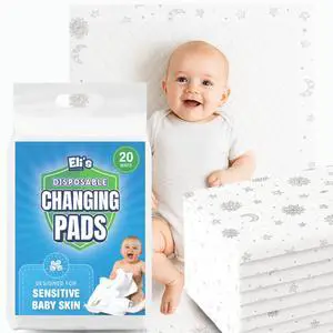 Disposable Baby Changing Pads - Soft, Waterproof & Leakproof Liners Absorbent Underpads - Large Travel Size Diaper Changing Mat for Home, Car, Diaper Bag - (20 Pack, Boho) Disposable Baby Changing Pads - Soft, Waterproof & Leakproof Liners Absorbent Underpads - Large Travel Size Diaper Changing Mat for Home, Car, Diaper Bag - (20 Pack, Boho)