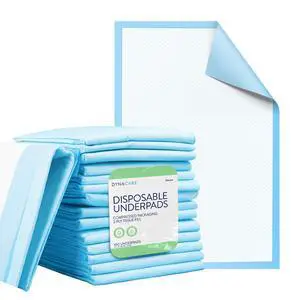 Disposable UnderPad, 17" x 24", 22g, 100 Count, Medical-Grade Incontinence Bed Pad to Protect Sheet, Mattresses, and Furniture Disposable UnderPad, 17" x 24", 22g, 100 Count, Medical-Grade Incontinence Bed Pad to Protect Sheet, Mattresses, and Furniture