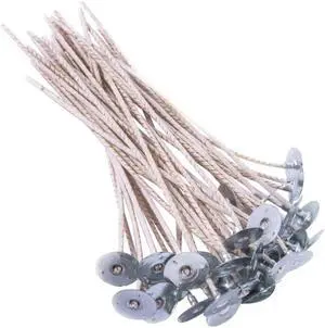 100pcs ECO Wicks for Soy Candles, 6 inch Pre-Waxed Candle Wick for Candle Making,Thick Candle Wick with Base 100pcs ECO Wicks for Soy Candles, 6 inch Pre-Waxed Candle Wick for Candle Making,Thick Candle Wick with Base