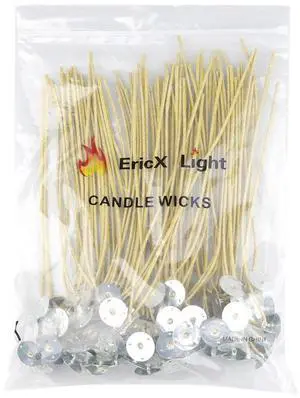 Organic Hemp Candle Wicks, 100 Piece 8" Pre-Waxed by Beeswax & Tabbed, for Candle Making Organic Hemp Candle Wicks, 100 Piece 8" Pre-Waxed by Beeswax & Tabbed, for Candle Making