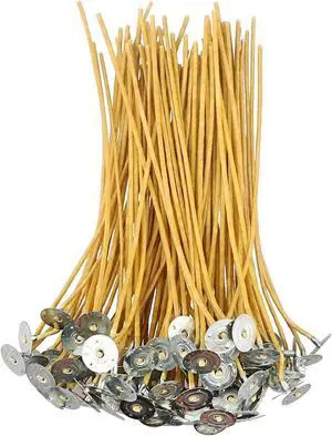 100pcs/6in Beeswax Candle Wicks - Hemp Wick, Slow Burning, Pre-Waxed, 2mm Diameter 100pcs/6in Beeswax Candle Wicks - Hemp Wick, Slow Burning, Pre-Waxed, 2mm Diameter