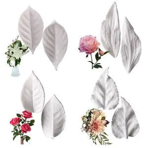 8Pcs Sugar Paste Leaf Veiners Fontant Mold Fondant Silicone Leaf Rose/Peony/Lily 3D Craft Tool 8Pcs Sugar Paste Leaf Veiners Fontant Mold Fondant Silicone Leaf Rose/Peony/Lily 3D Craft Tool