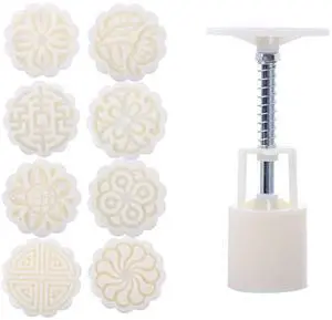 Mooncake Molds 8Pcs/Set 3D Flowers Shape Moon Cake Mold Hand Press Cookie Stamp Moon Cake Decor Mold Cake Plungers Mold 25g Pastry DIY Baking Tool Mooncake Molds 8Pcs/Set 3D Flowers Shape Moon Cake Mold Hand Press Cookie Stamp Moon Cake Decor Mold Cake Plungers Mold 25g Pastry DIY Baking Tool