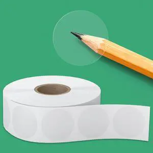 1 Inch Clear Round Sticker Seals, 1 Roll, 1,000 PCS | Transparent Pvc, Strong Self-Adhesive Backing Holds on Paper, Plastic, Glass and Cardboard 1 Inch Clear Round Sticker Seals, 1 Roll, 1,000 PCS | Transparent Pvc, Strong Self-Adhesive Backing Holds on Paper, Plastic, Glass and Cardboard
