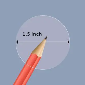1.5 Inch Round Clear Transparent Package Envelope Mail Wafer Seal Sticker Labels (550 PCS,1 ROLL) 1.5 Inch Round Clear Transparent Package Envelope Mail Wafer Seal Sticker Labels (550 PCS,1 ROLL)