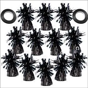 12-Pack Black Balloon Weights with 5 Roll black Crimped Ribbon | Elegant Table Centerpiece DIY Decorations for Graduations, Family Celebrations, Christmas Parties!Attractive for Any Occasion 12-Pack Black Balloon Weights with 5 Roll black Crimped Ribbon | Elegant Table Centerpiece DIY Decorations for Graduations, Family Celebrations, Christmas Parties!Attractive for Any Occasion