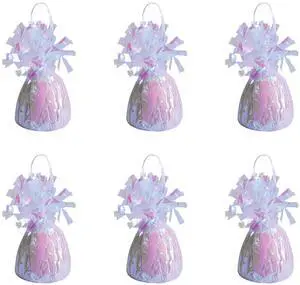 Wrapped Balloon Weight 6 Pack, Opalescent Balloon Centerpiece and Bouquet Holders, Party Decoration Accessories and Event Décor for Birthdays, Weddings and Graduation Parties, 6 Oz Wrapped Balloon Weight 6 Pack, Opalescent Balloon Centerpiece and Bouquet Holders, Party Decoration Accessories and Event Décor for Birthdays, Weddings and Graduation Parties, 6 Oz