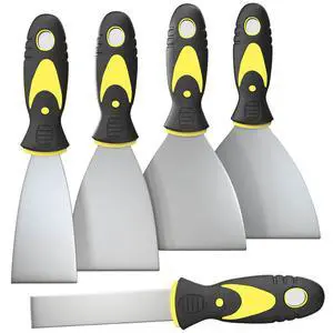 5Pcs Putty Knife, Set, 1" 2" 3" 4" 5" Scraper, Spackle Knife, Paint Scraper, Scraper Tool, No Rusting, Perfect For Repairing Drywall, Removing Wallpaper, Mud, Plaster Scraping 5Pcs Putty Knife, Set, 1" 2" 3" 4" 5" Scraper, Spackle Knife, Paint Scraper, Scraper Tool, No Rusting, Perfect For Repairing Drywall, Removing Wallpaper, Mud, Plaster Scraping