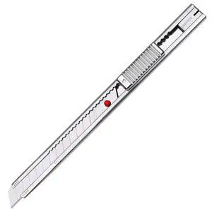 PRO Auto-Lock Stainless Steel Utility Knife (A-1P) 9mm | Red Dot, 58-degree Stainless Steel 9mm Blade, 1 Cutter PRO Auto-Lock Stainless Steel Utility Knife (A-1P) 9mm | Red Dot, 58-degree Stainless Steel 9mm Blade, 1 Cutter