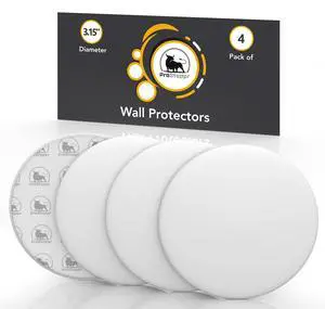 Door Stoppers - Large 3.15" (4 Pack) - Strong Adhesive Backing | Quiet & Shock Absorbing Silicone Door Stoppers for Walls - Door Knob Wall Protector - Door Stop Bumper - Prevent Wall Damage Door Stoppers - Large 3.15" (4 Pack) - Strong Adhesive Backing | Quiet & Shock Absorbing Silicone Door Stoppers for Walls - Door Knob Wall Protector - Door Stop Bumper - Prevent Wall Damage