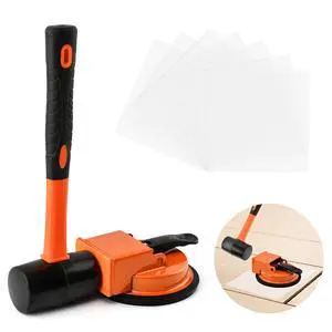 Floor Gap Repair Kit Rubber Mallet + 7 Sticky Pads, Enhanced Suction Cup for Vinyl/Laminate Floor Gap Repair Kit Rubber Mallet + 7 Sticky Pads, Enhanced Suction Cup for Vinyl/Laminate