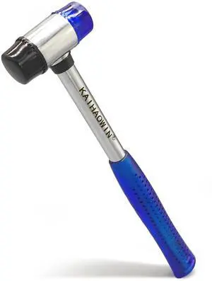 Rubber Mallet Hammer, Small Rubber Mallet Rubber Mallet with Ergonomic Shaped Anti-Slip Handle for Jewelry Leather Crafts Woodworking (25mm Blue Upgraded Version) Rubber Mallet Hammer, Small Rubber Mallet Rubber Mallet with Ergonomic Shaped Anti-Slip Handle for Jewelry Leather Crafts Woodworking (25mm Blue Upgraded Version)