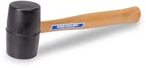 Solid Rubber Mallet, 20 Oz, Non-Marring Tool, Assembled in the USA | 2-1/4 Inch Black Rubber Head, 11 Inch Hardwood Handle, Furniture Assembly Tool, RM2B Solid Rubber Mallet, 20 Oz, Non-Marring Tool, Assembled in the USA | 2-1/4 Inch Black Rubber Head, 11 Inch Hardwood Handle, Furniture Assembly Tool, RM2B