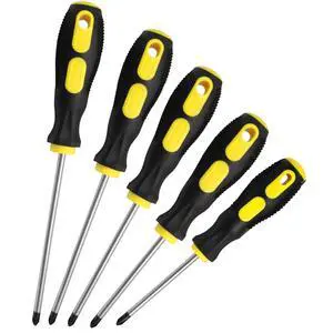5 Pcs Phillips Screwdriver Set with Magnetic Tips | Standard & Precision Sizes, Soft Ergonomic Grip, For Electronics & General Repair 5 Pcs Phillips Screwdriver Set with Magnetic Tips | Standard & Precision Sizes, Soft Ergonomic Grip, For Electronics & General Repair