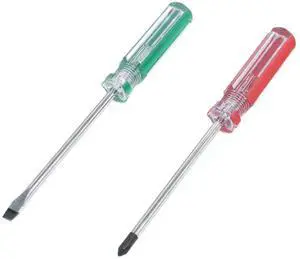 Magnetic Screwdriver Set 2 PCS, 5mm Phillips and Flat Head Tips | With 4 Inch Steel Shaft for Repair Home Improvement Craft Magnetic Screwdriver Set 2 PCS, 5mm Phillips and Flat Head Tips | With 4 Inch Steel Shaft for Repair Home Improvement Craft