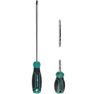 2-Piece 8" Long PH2 Phillips Screwdriver Set, Long & Short Magnetic Screwdriver Set 2-Piece 8" Long PH2 Phillips Screwdriver Set, Long & Short Magnetic Screwdriver Set