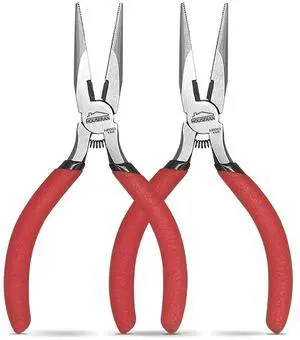 Needle Nose Pliers, 5 Inch, 2 Pack, Jewelry Making Tools | Small Needle Nose Pliers for Cutting and Bending Wire, Small Pliers for DIY, Crafts, Jewelry Making Needle Nose Pliers, 5 Inch, 2 Pack, Jewelry Making Tools | Small Needle Nose Pliers for Cutting and Bending Wire, Small Pliers for DIY, Crafts, Jewelry Making