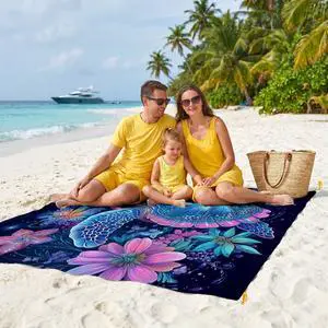 Beach Blanket Beach Mat Waterproof Picnic Camping Mat 79"x79" | Extra Large Waterproof, Sandproof, Foldable Beach Blanket for Beach, Park, Lawn, Concert, Summer Camping,RV Travel,1-4 Person Beach Blanket Beach Mat Waterproof Picnic Camping Mat 79"x79" | Extra Large Waterproof, Sandproof, Foldable Beach Blanket for Beach, Park, Lawn, Concert, Summer Camping,RV Travel,1-4 Person