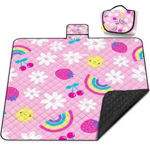 Extra Large Picnic Blanket Waterproof,80"x 80"Foldable Machine Washable Beach Blankets,Outdoor Blanket for 6-8 Adults, Picnic Mat Suitable for Indoor Crawling,Park Beach,Camping,Hiking, Travel(Pink) Extra Large Picnic Blanket Waterproof,80"x 80"Foldable Machine Washable Beach Blankets,Outdoor Blanket for 6-8 Adults, Picnic Mat Suitable for Indoor Crawling,Park Beach,Camping,Hiking, Travel(Pink)