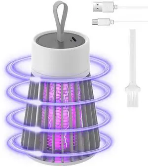 Bug ZapperOutdoor Indoor Mosquito Zapper, Hanging Rechargeable Mosquito Killer Lamp - Portable UV Insect Trap for Indoor/Outdoor, USB-Powered with Grid for Camping, Bedroom, Patio, Kitchen Bug ZapperOutdoor Indoor Mosquito Zapper, Hanging Rechargeable Mosquito Killer Lamp - Portable UV Insect Trap for Indoor/Outdoor, USB-Powered with Grid for Camping, Bedroom, Patio, Kitchen