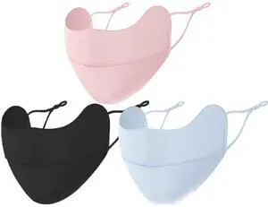 UV Face Mask Sun Protection,UPF 50+Blocks 98% of UVA/UVB Rays,UV Face Mask for Women Washable Reusable(3PCS) UV Face Mask Sun Protection,UPF 50+Blocks 98% of UVA/UVB Rays,UV Face Mask for Women Washable Reusable(3PCS)