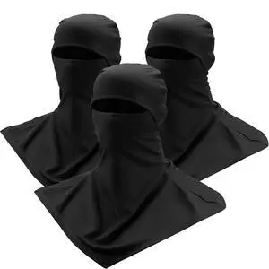 3 Pcs Summer Balaclava Black 3 Pcs Summer Balaclava Black
